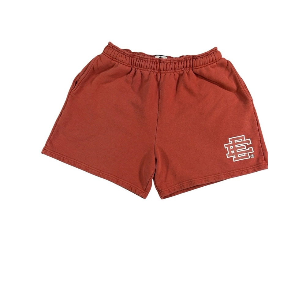Eric Emanuel Cotton Fleece Athletic Shorts XL Logo Accent Slash Pockets